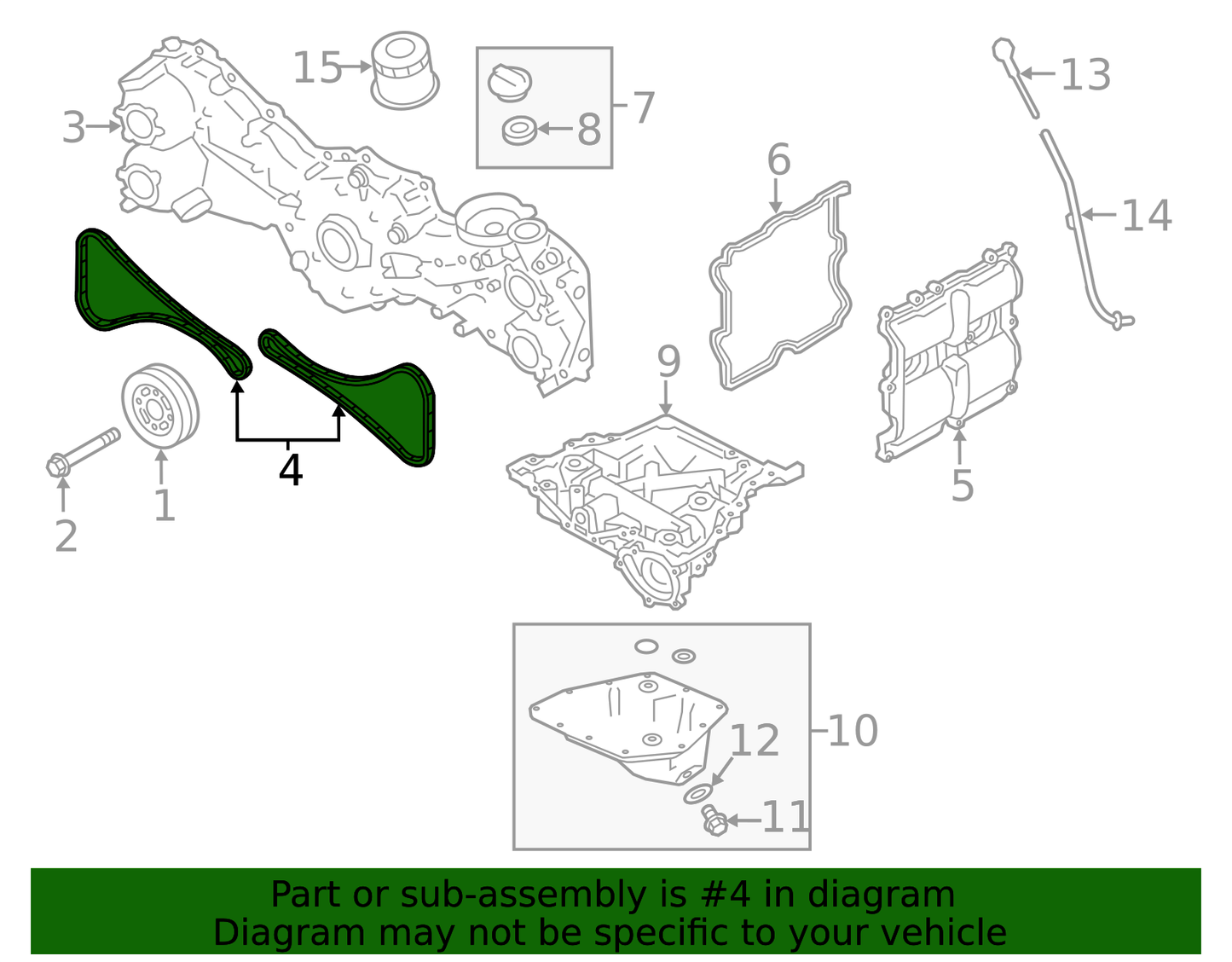 Timing Chain - Subaru (13143AA110) - FA20/FA24 Timing Chain Left/Right