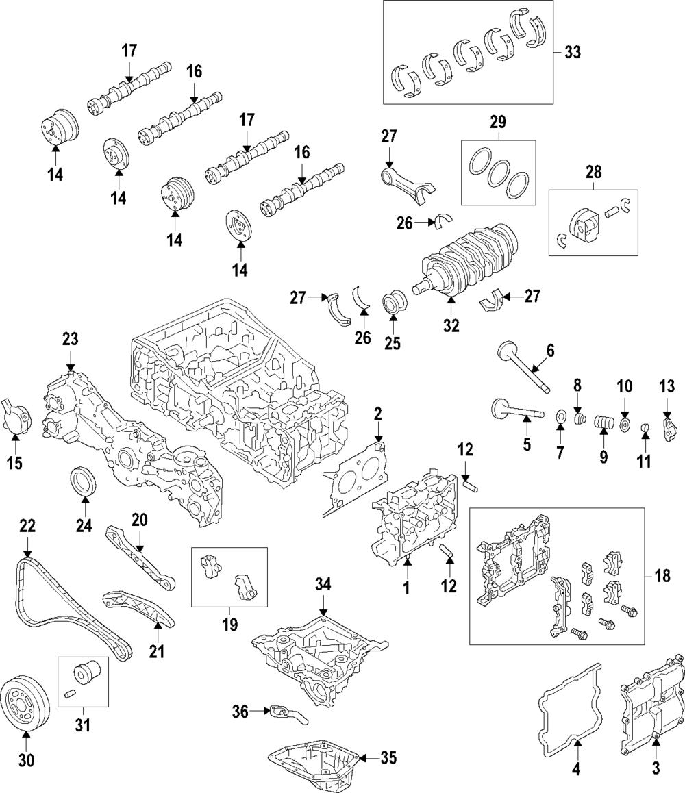 Crankshaft - Subaru (12200AA490) Crankshaft - 2013-2021 Subaru WRX/Forester XT/BRZ - FA20/FA20DIT Crank
