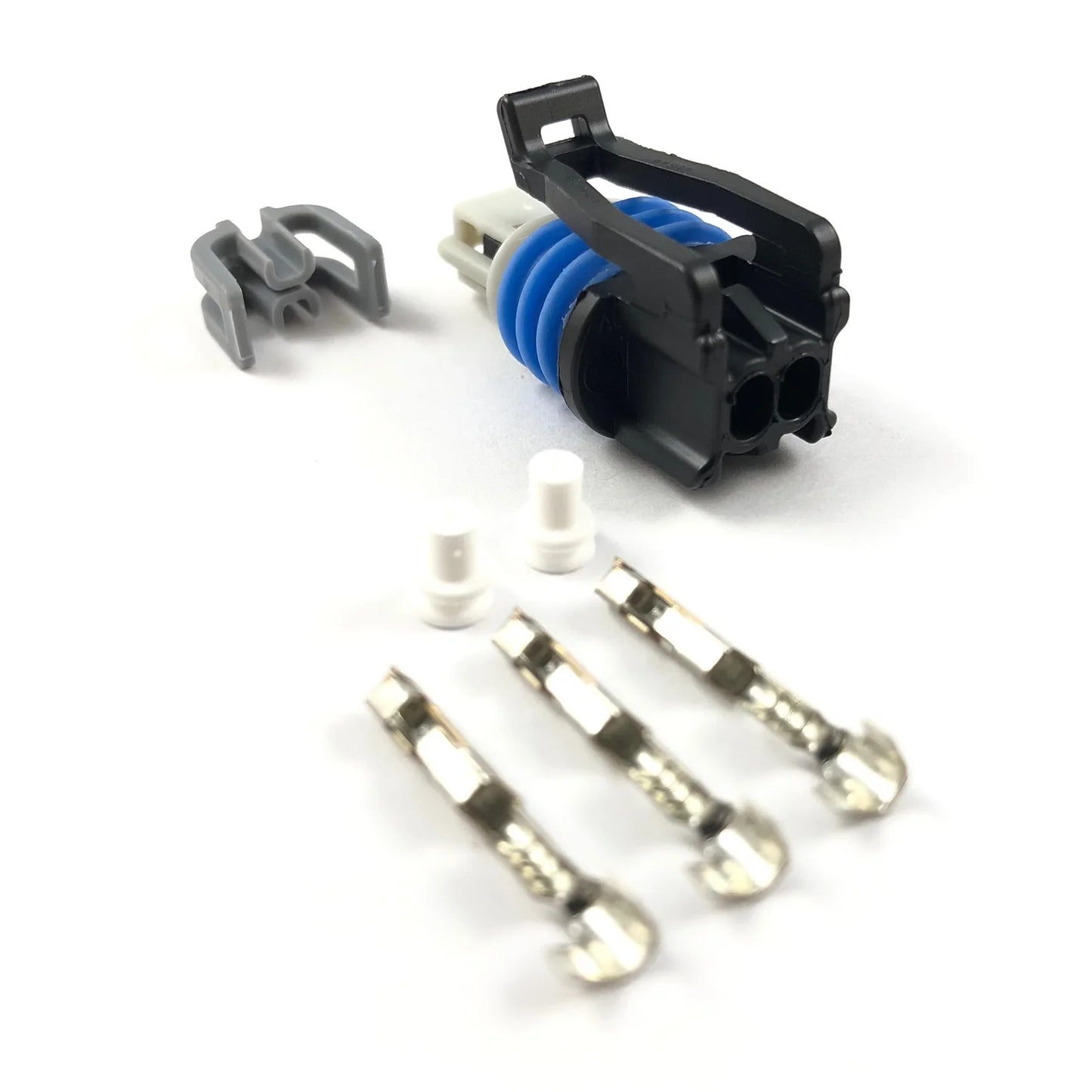 GM Delphi Aptiv Gen 3 2-Pin IAT / MAT Sensor Connector Kit – Gray Lock (Motorsport EFI)