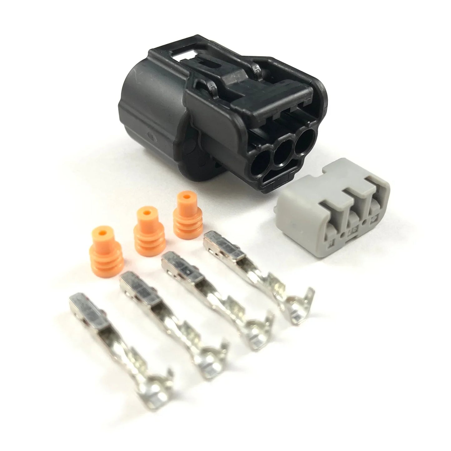 Honda K-Series Black 3-Pin Sensor Connector – CKP / CMP / MAP / TPS (02–04 Style)