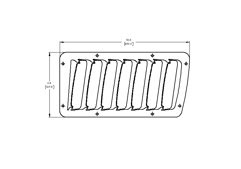 Verus Engineering C9R - Hood Louver Kit, Large Vents