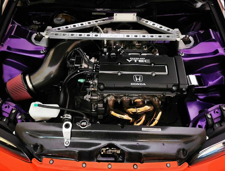 PLM Billet Modular 3 Point Front Strut Tower Bar V2 - Honda EG EK DC2