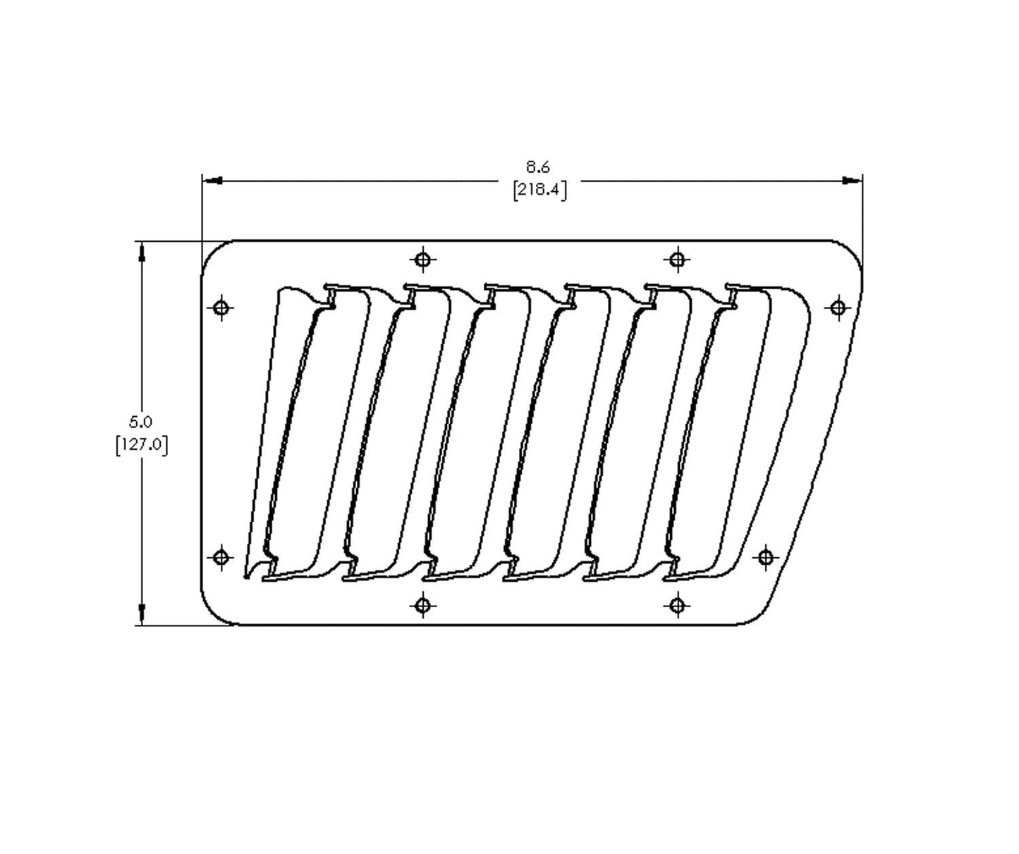 Verus Engineering XB3 - Slanted Hood Louver Kit