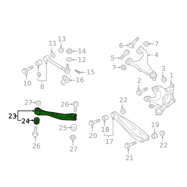 SMY Stealth Heavy Duty Trailing Arms Adjustable 2022-2025 WRX / CrossTrek / Forester