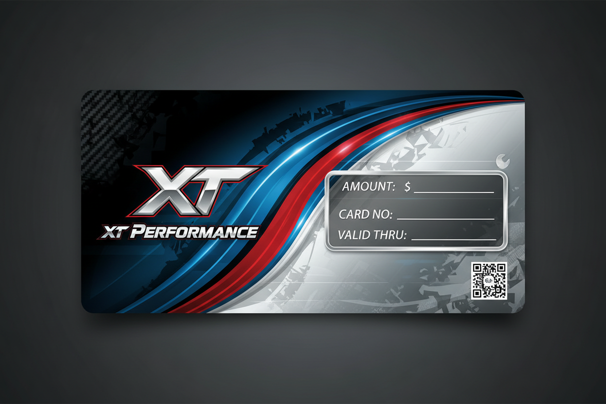 XT Performance gift card