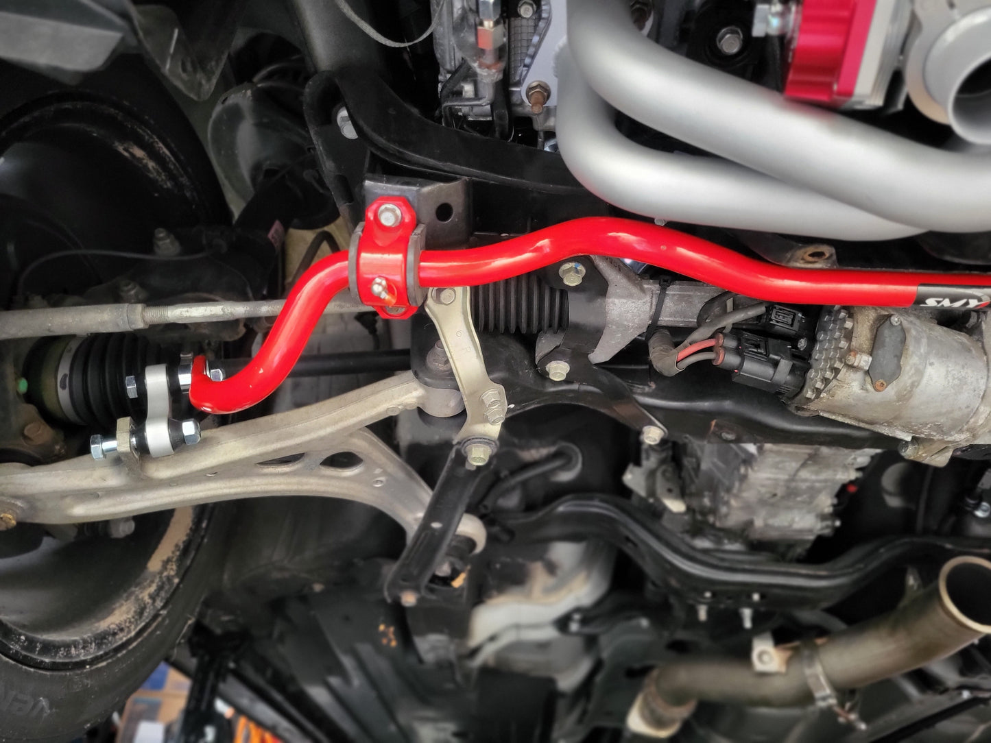 SMY 26mm Solid Heavy Duty Front Sway Bar 2 Point Adjustable 2015-2021 WRX