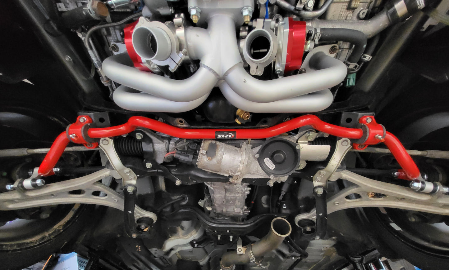 SMY 26mm Solid Heavy Duty Front Sway Bar 2 Point Adjustable 2015-2021 WRX