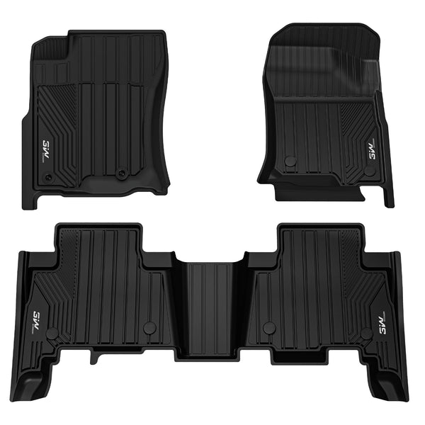 3W Toyota 4Runner 2013-2024 (Only for 5 Seat) Custom Floor Mats TPE Material & All-Weather Protection