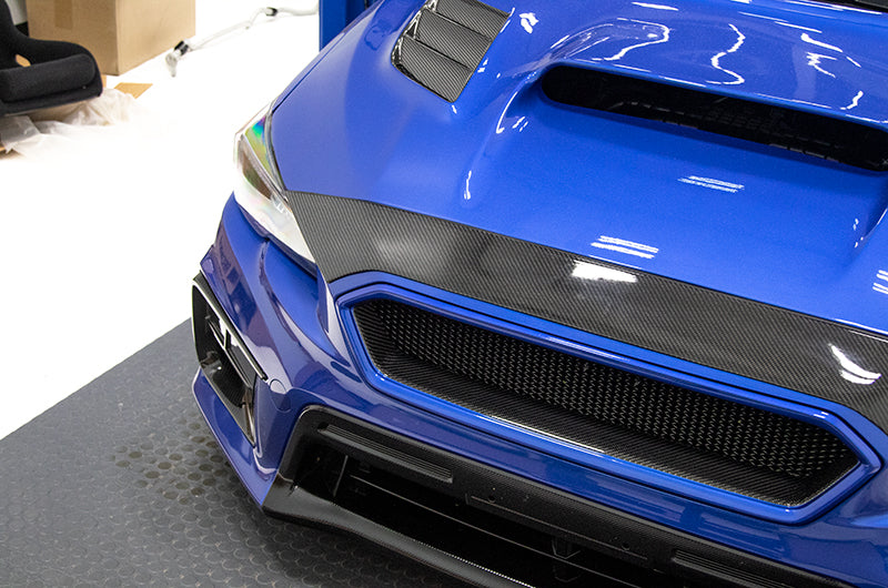 OLM Carbon Fiber Upper Front Bumper Cover - 2015-2021 Subaru WRX / STI