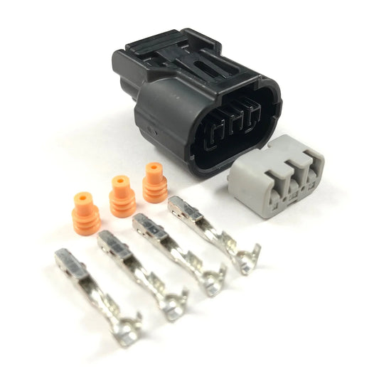 VTI Honda K-Series Black 3-Pin Sensor Connector – CKP / CMP / MAP / TPS (02–04 Style)