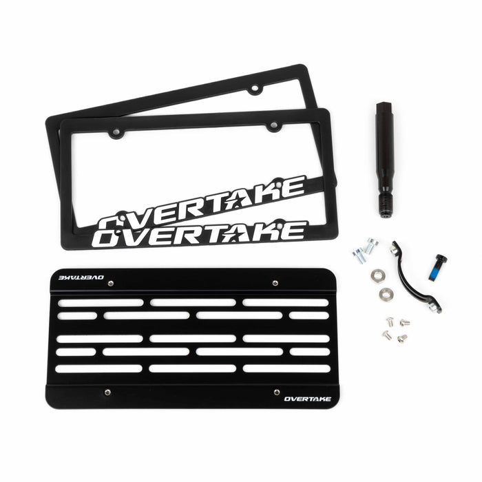 Overtake MaxxAdjust License Plate Relocation Kit - Subaru 15-17 WRX / STi, 12-16 Impreza / Crosstrek
