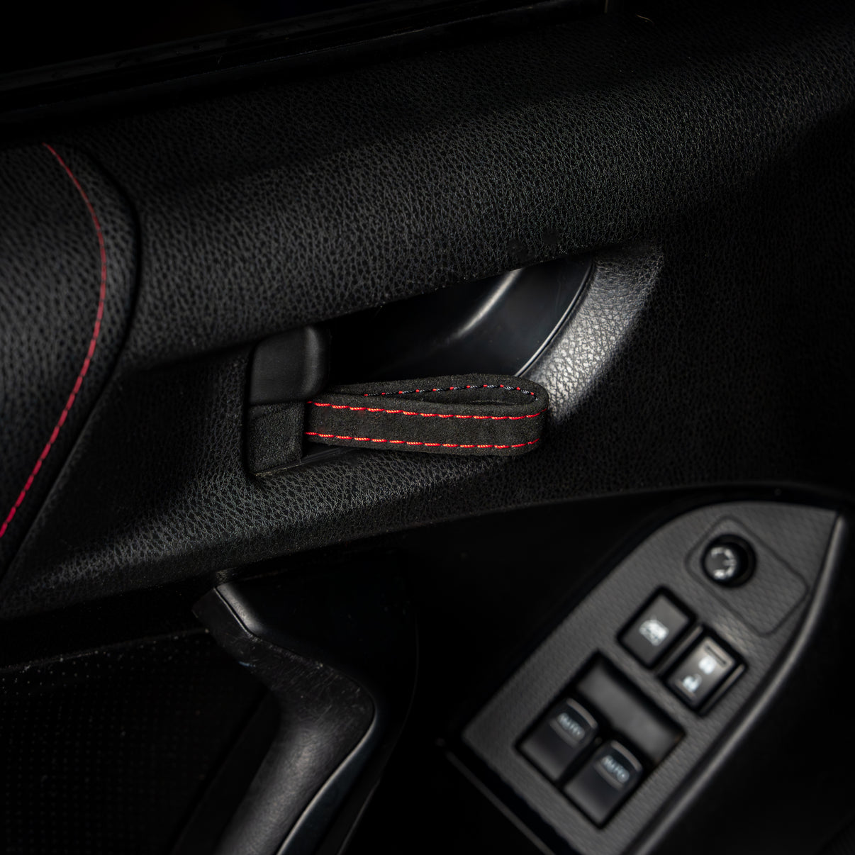Billetworkz Alcantara Door Pull Strap Kit - Fits Subaru WRX/STI (2008-2021), BRZ (2013-2021), Crosstrek (2013-2017) & More