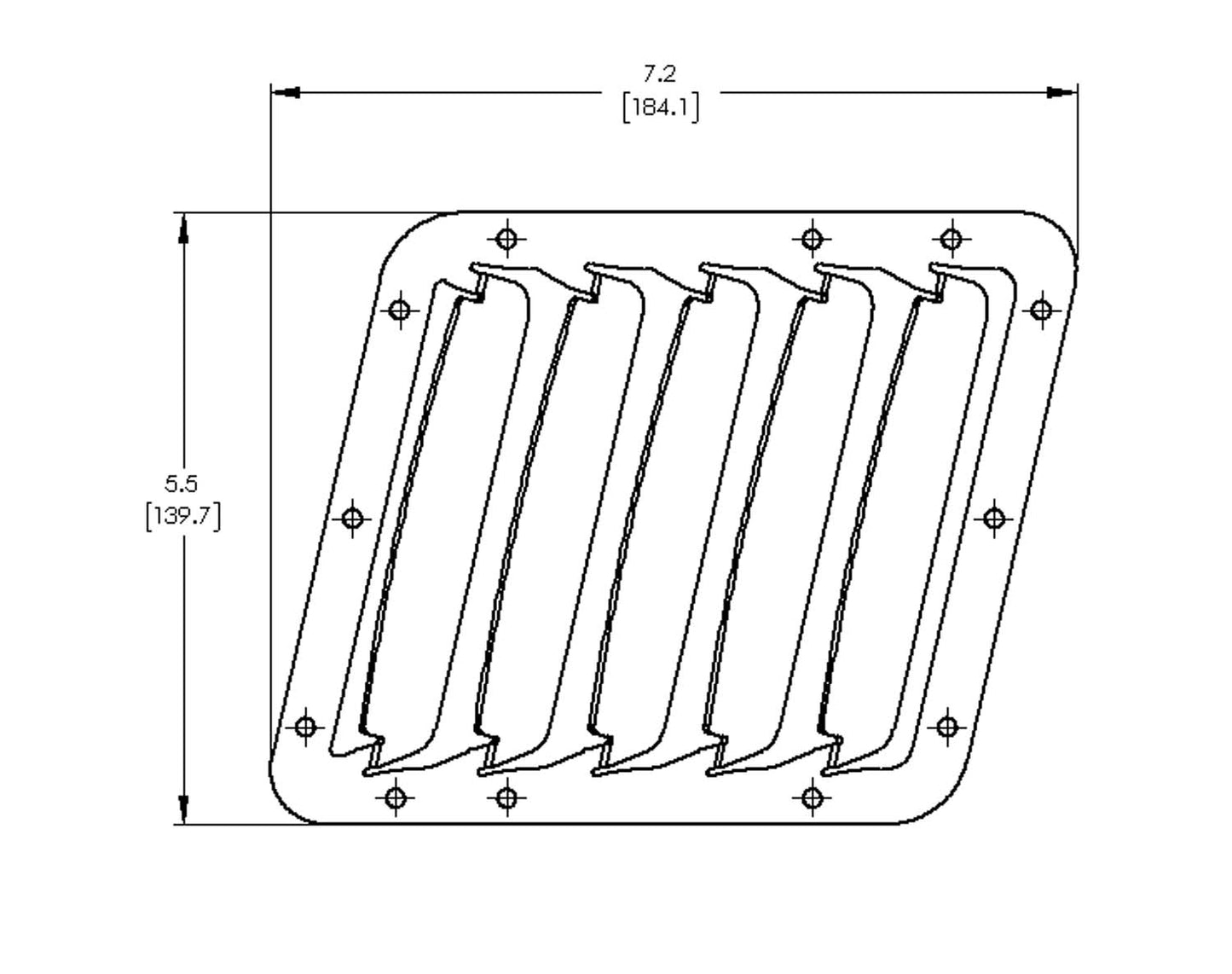 Verus Engineering CK5 - Hood Louver Kit