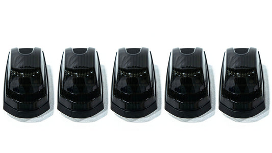 OLM Cab Light Replacement Set (Smoke Lens/Amber Light) - 2017-2022 Ford Super Duty F250/F350