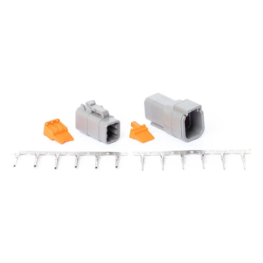 VTI Deutsch DTM 6-Pin Connector Kit with Terminals – Complete Male & Female Sealed Set
