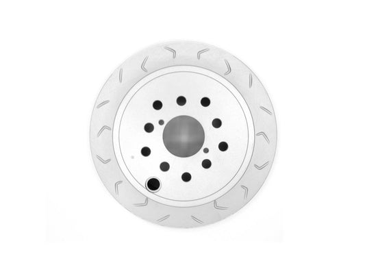 FactionFab Slotted Rear Rotor V2 Dual Drilled - Subaru WRX 2022+ 6mt / FR-S / BRZ / 86 2013+