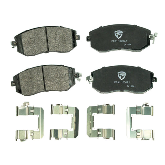 FactionFab V2 Front Brake Pads - 2011-2014 Subaru WRX, 2013-2020 BRZ 86 / 2022+ BRZ GR86