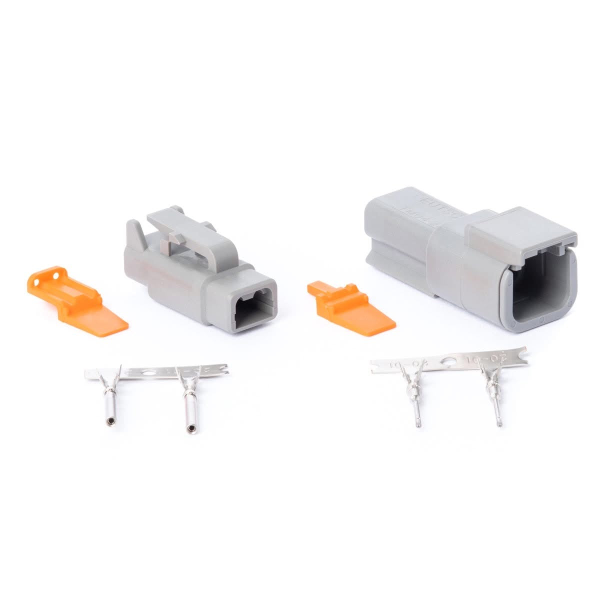 Deutsch DTM 2-Pin Connector Kit with Terminals – Complete Male & Female Sealed Set