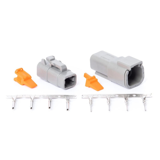 VTI Deutsch DTM 4-Pin Connector Kit with Terminals – Complete Male & Female Sealed Set