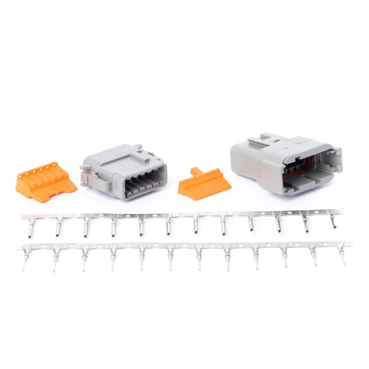 VTI Deutsch DTM 12-Pin Connector Kit with Terminals – Complete Male & Female Sealed Set