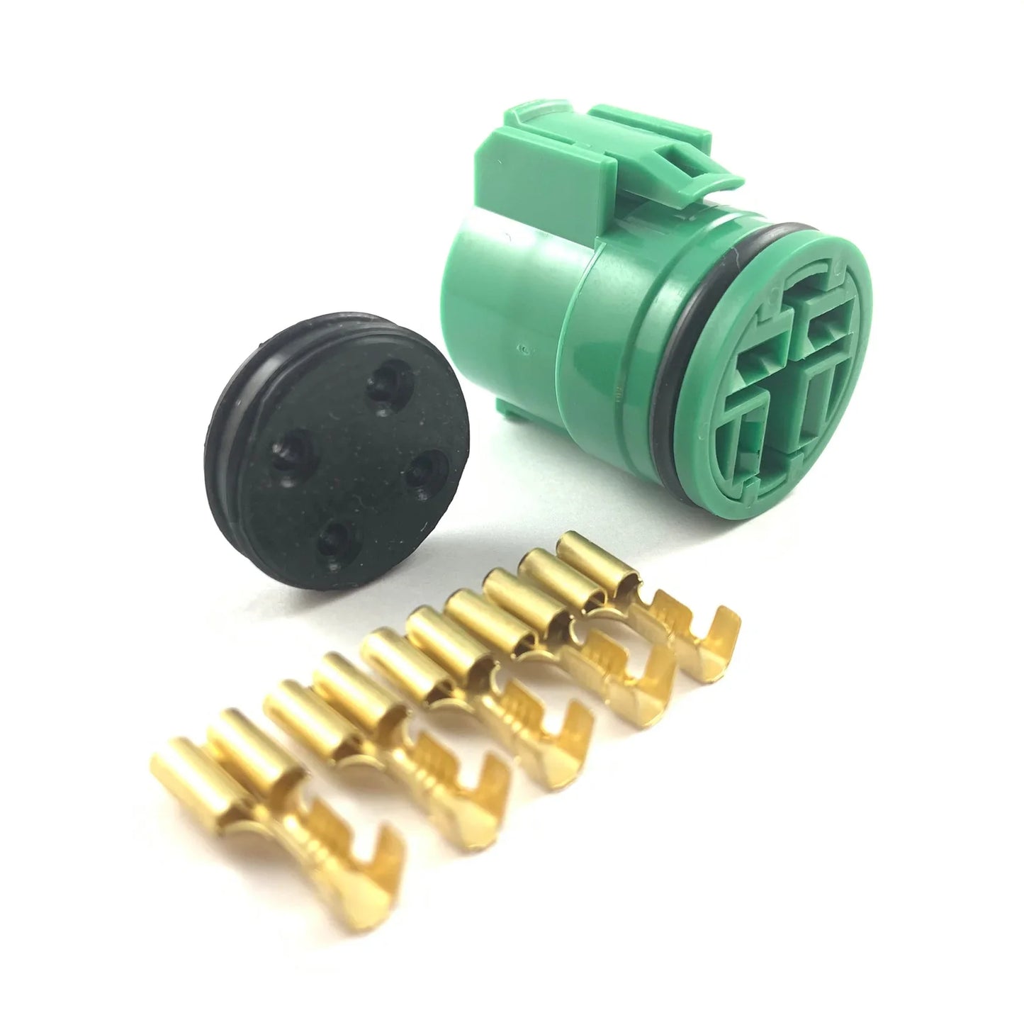 Honda OBD1 4-Pin Alternator Connector & Terminal Kit (Round Green)