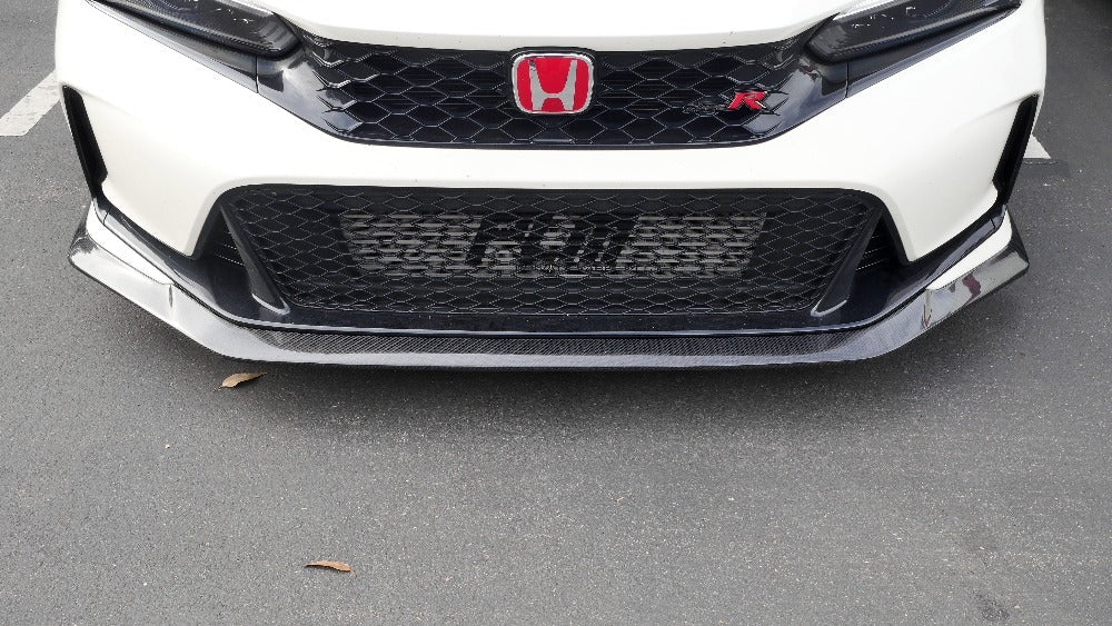 PLM Carbon Fiber Front Bumper Lip - 23+ Honda Civic Type R FL5 K20C1