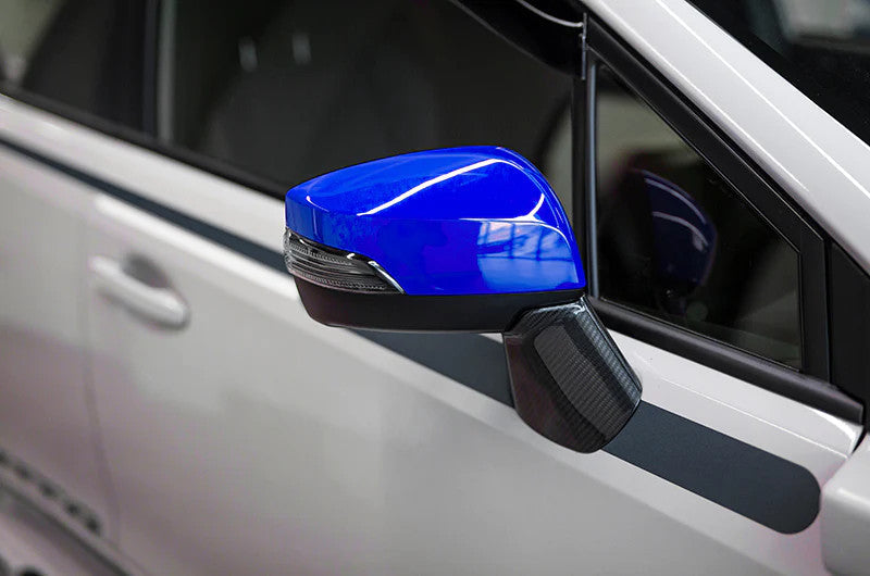OLM OE Style Mirror Cover with Turn Signal Cutout - Pure Red - 2015-2021 Subaru WRX / STI / 2015-2017 Crosstrek