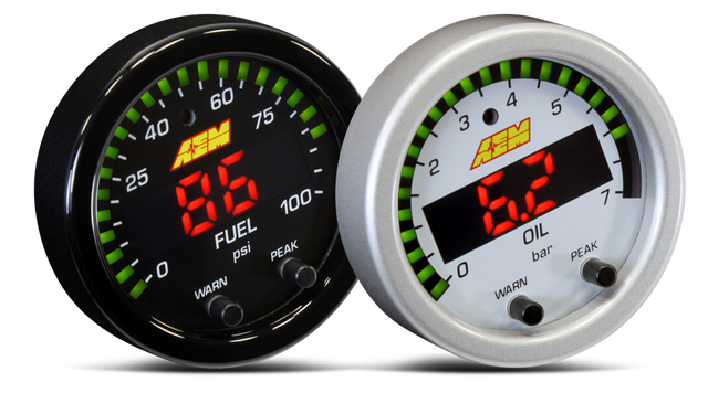 AEM Gauges X-Series Fuel/Oil Pressure Gauge (30-0301)