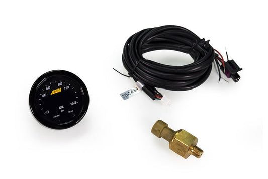 AEM X-Series 0-150 Oil Pressure Gauge Kit - 10 Bar (30-0307)