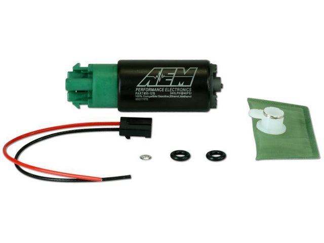 AEM E85-Compatible High Flow In-Tank Fuel Pump - 340LPH (65mm w/ Hooks) (50-1215)