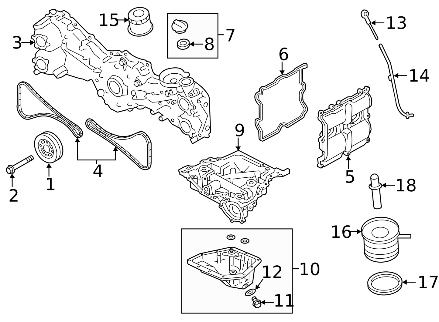 Timing Chain - Subaru (13143AA110) - FA20/FA24 Timing Chain Left/Right