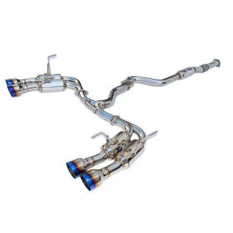 Invidia R400 Gemini Quad Tip Exhaust System | 2015-2021 Subaru WRX/STI (HS15STIGM4XX)