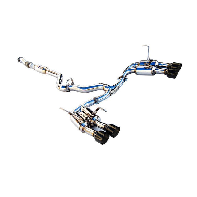 Invidia R400 Gemini Quad Tip Exhaust System | 2015-2021 Subaru WRX/STI (HS15STIGM4XX)