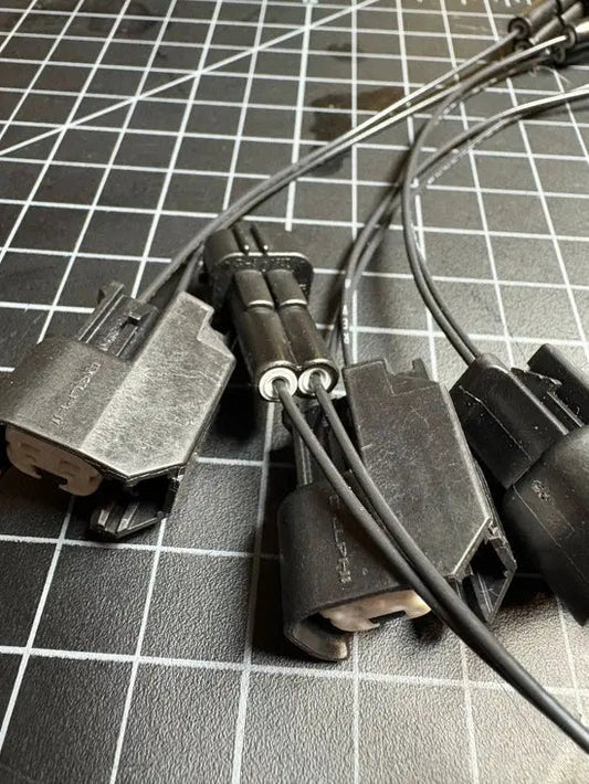 VTI Honda OBD2 to EV6 Injector Jumper Harness – 6" Milspec Pigtails (Set of 4)