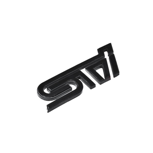 STI Trunk Badge Black w/ Black Trim