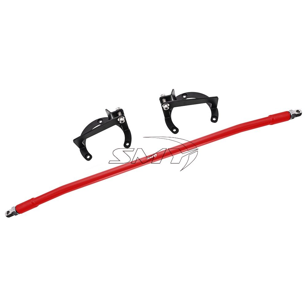 SMY Tallboy Front Strut Tower Brace Wrinkle Red 2015-2021 WRX / STI