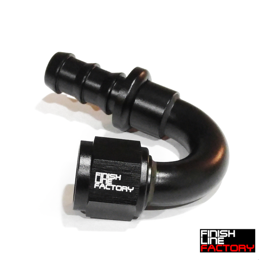 FLF 150 Degree Push Lock Hose End