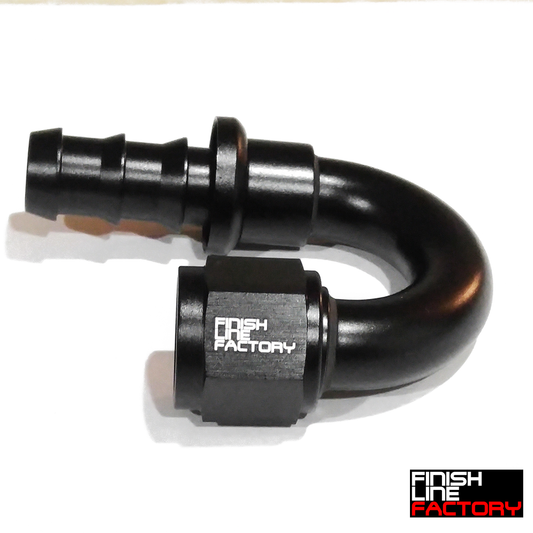 FLF 180 Degree Push Lock Hose End