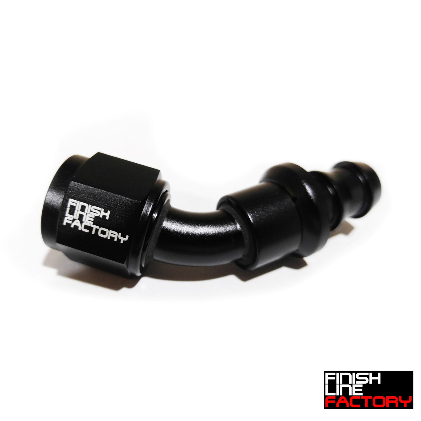 FLF 45 Degree Push Lock Hose End